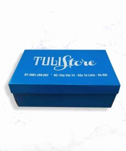 Hộp giấy đựng giày thể thao Tulistore màu xanh cực đẹp